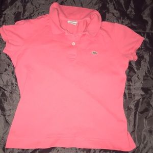 Lacoste Coral collard shirt
